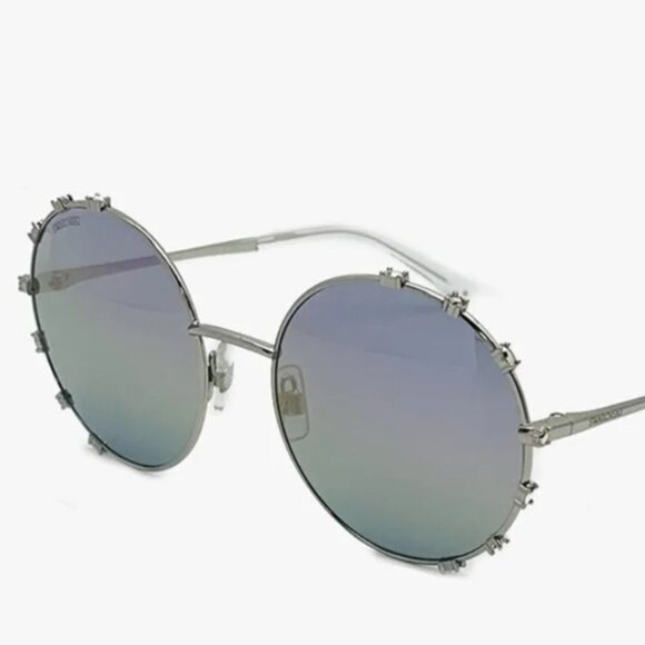 NEW SWAROVSKI SK289 16Z Silver/Purple Blue Mirrored Women 57mm 20 145 main image 6